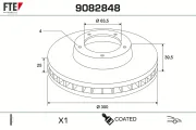Bremsscheibe Vorderachse FTE 9082848