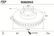 Bremsscheibe Vorderachse FTE 9082853
