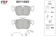 Bremsbelagsatz, Scheibenbremse Hinterachse FTE 9011283