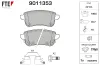 Bremsbelagsatz, Scheibenbremse Hinterachse FTE 9011353