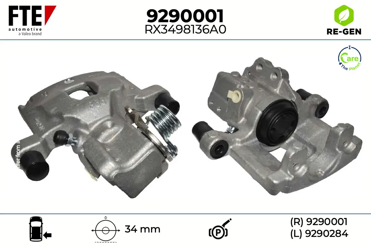 Bremssattel Hinterachse rechts FTE 9290001