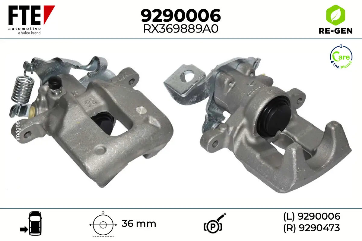 Bremssattel Hinterachse links FTE 9290006