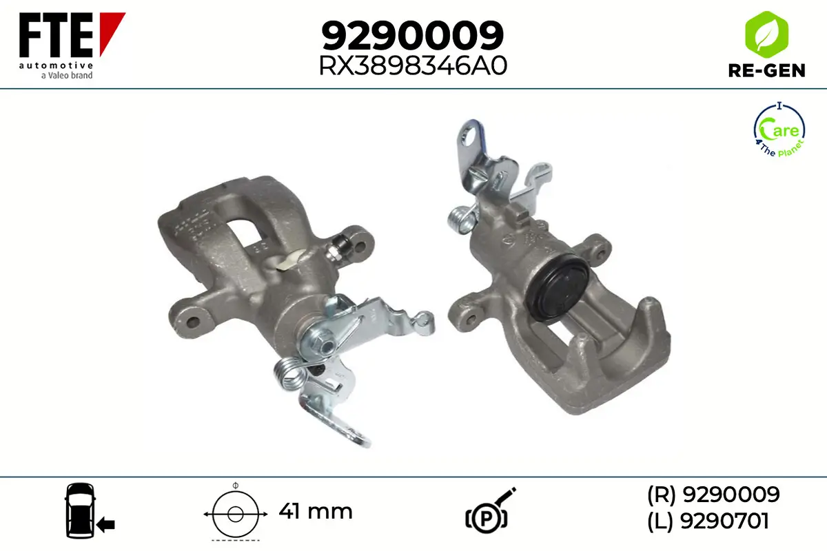 Bremssattel Hinterachse rechts FTE 9290009