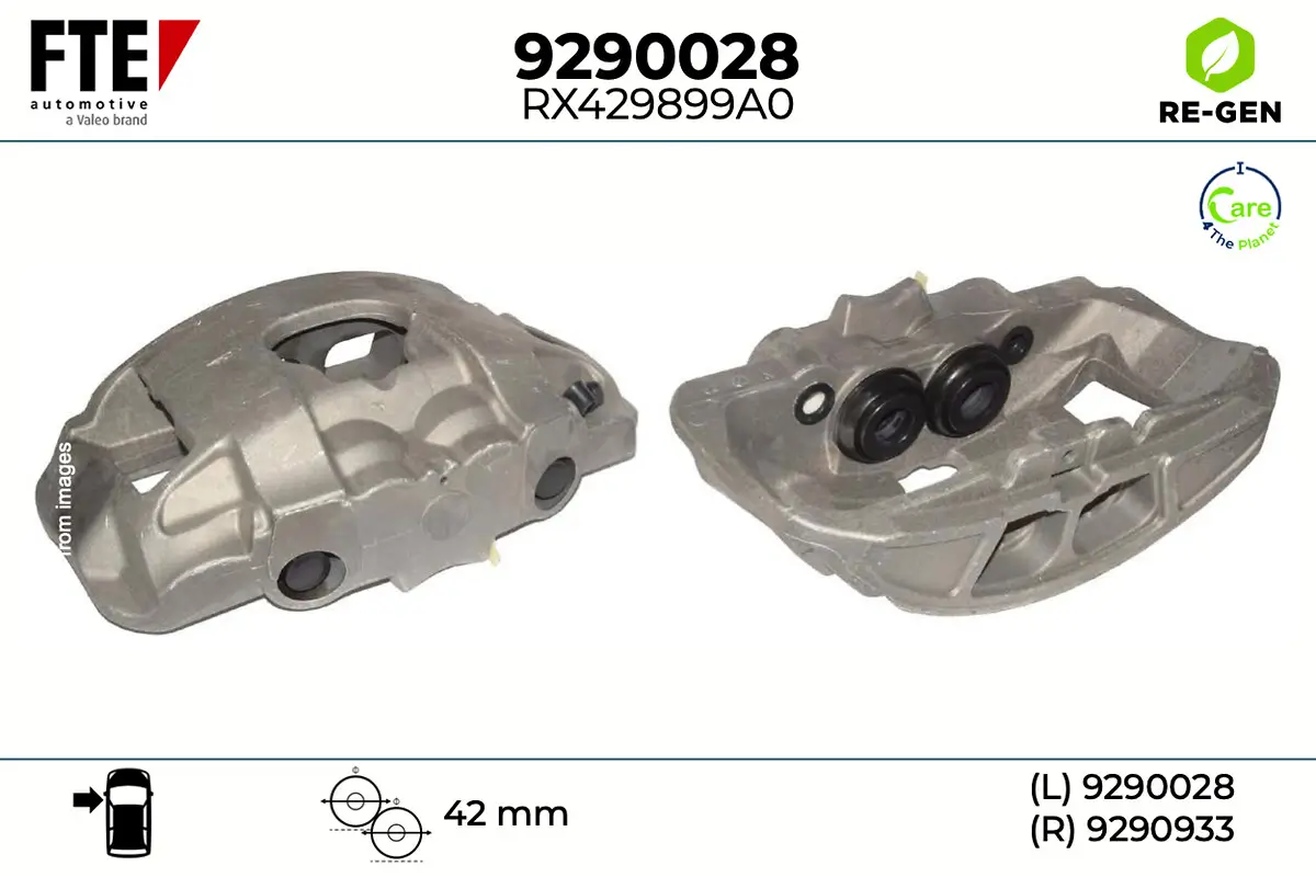 Bremssattel Vorderachse links FTE 9290028