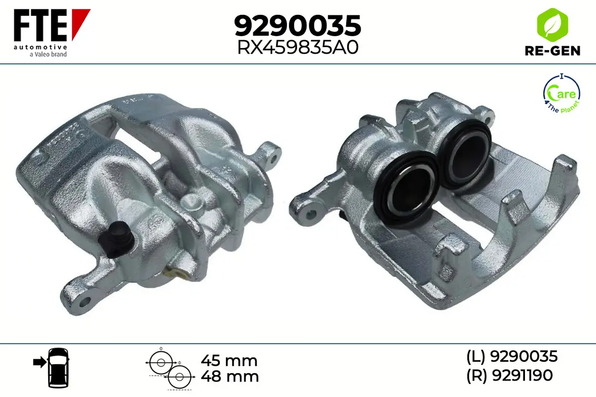 Bremssattel Vorderachse links FTE 9290035