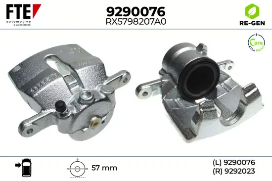 Bremssattel Vorderachse links FTE 9290076 Bild Bremssattel Vorderachse links FTE 9290076