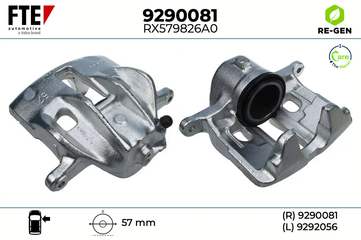 Bremssattel Vorderachse rechts FTE 9290081