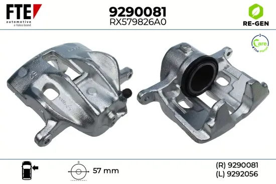 Bremssattel Vorderachse rechts FTE 9290081 Bild Bremssattel Vorderachse rechts FTE 9290081