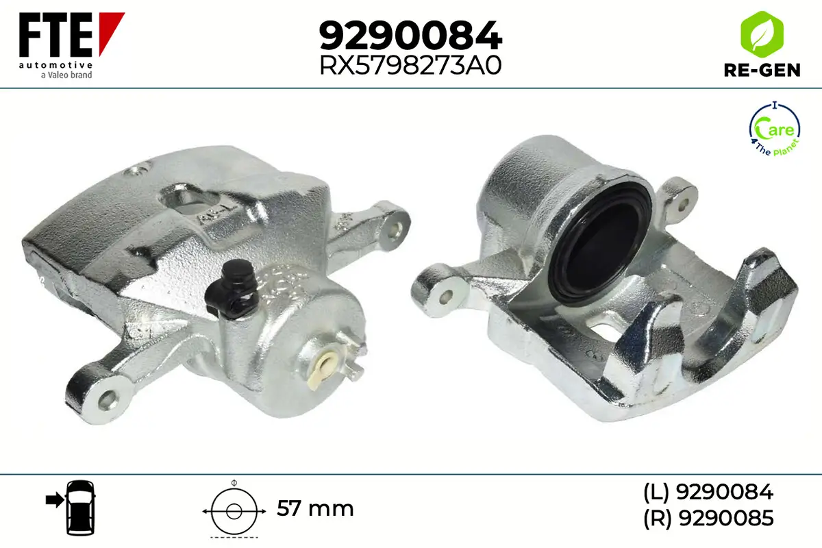 Bremssattel Vorderachse links FTE 9290084