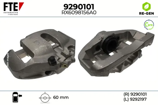 Bremssattel Vorderachse rechts FTE 9290101 Bild Bremssattel Vorderachse rechts FTE 9290101