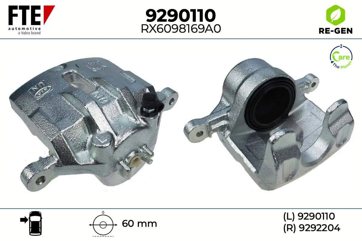 Bremssattel Vorderachse links FTE 9290110