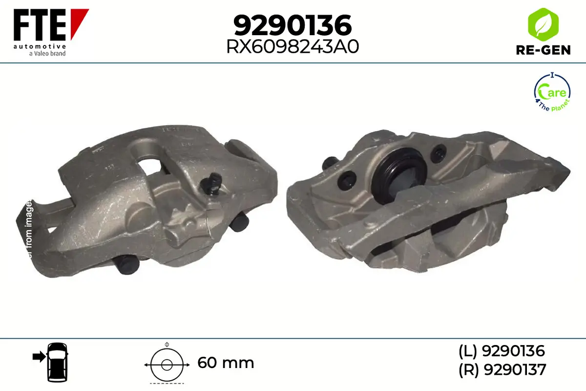 Bremssattel Vorderachse links FTE 9290136