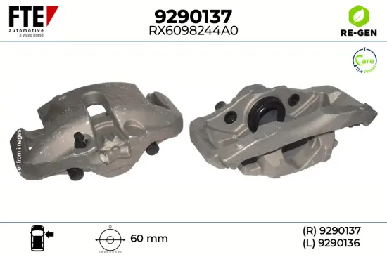 Bremssattel Vorderachse rechts FTE 9290137 Bild Bremssattel Vorderachse rechts FTE 9290137