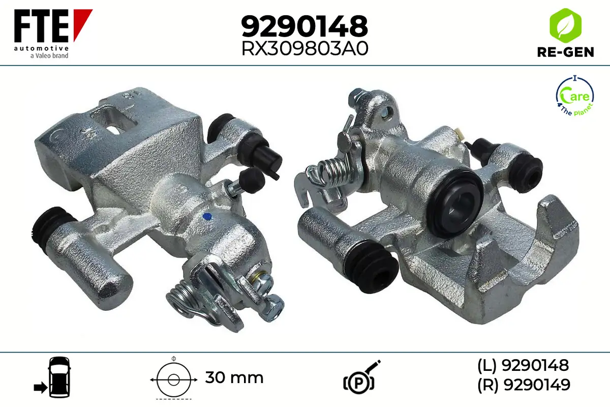 Bremssattel Hinterachse links FTE 9290148
