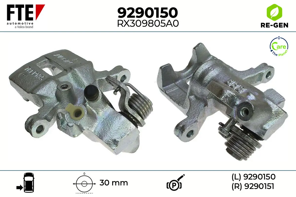 Bremssattel Hinterachse links FTE 9290150