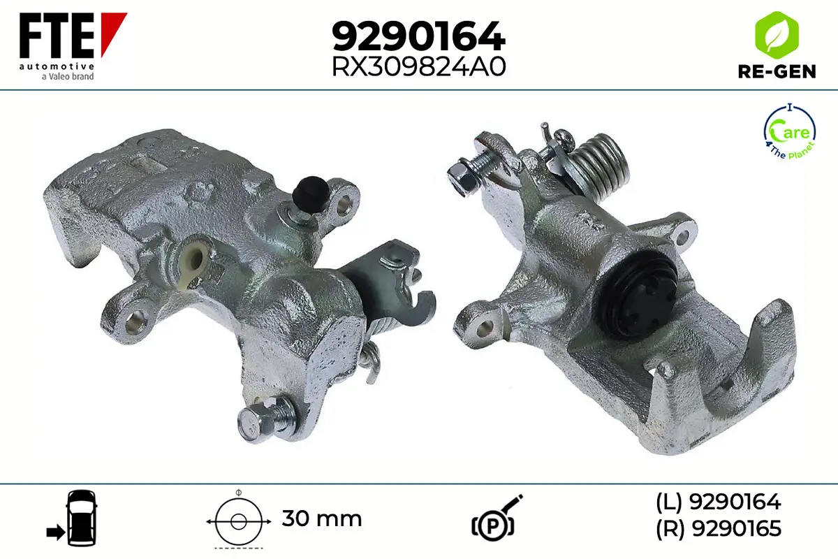 Bremssattel Hinterachse links FTE 9290164