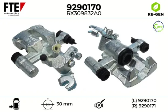 Bremssattel Hinterachse links FTE 9290170 Bild Bremssattel Hinterachse links FTE 9290170