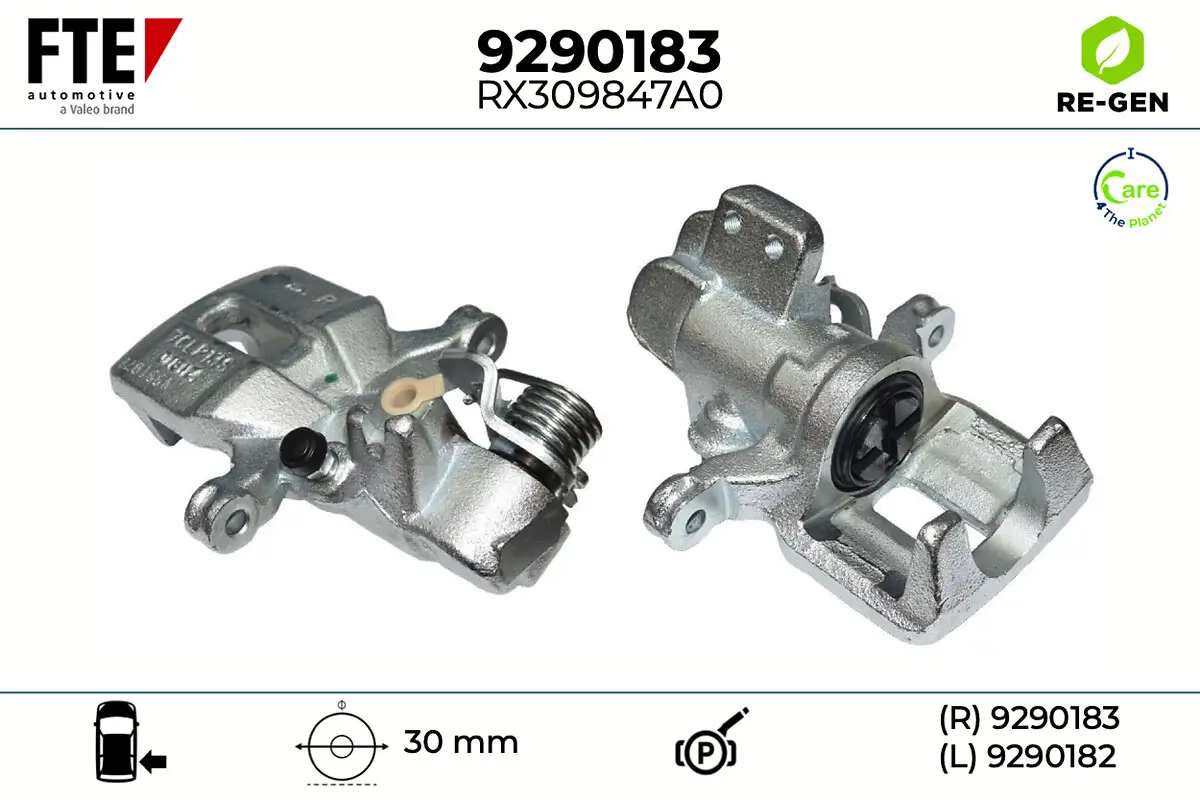 Bremssattel Hinterachse rechts FTE 9290183