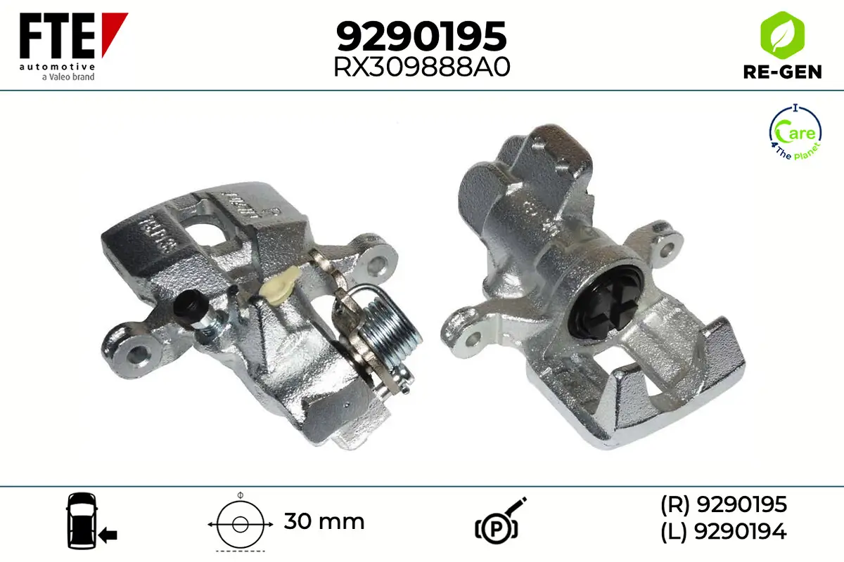 Bremssattel Hinterachse rechts FTE 9290195