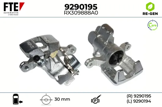 Bremssattel Hinterachse rechts FTE 9290195 Bild Bremssattel Hinterachse rechts FTE 9290195