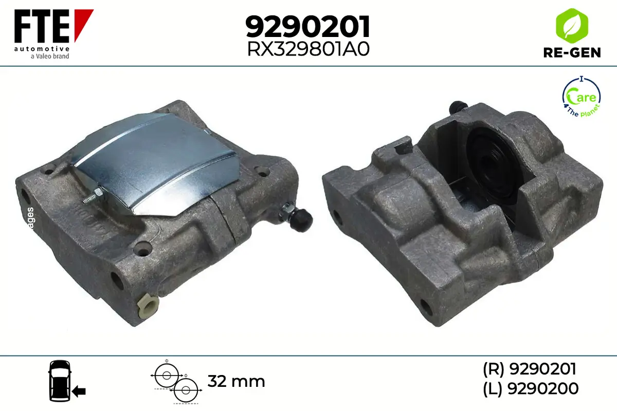 Bremssattel Hinterachse FTE 9290201