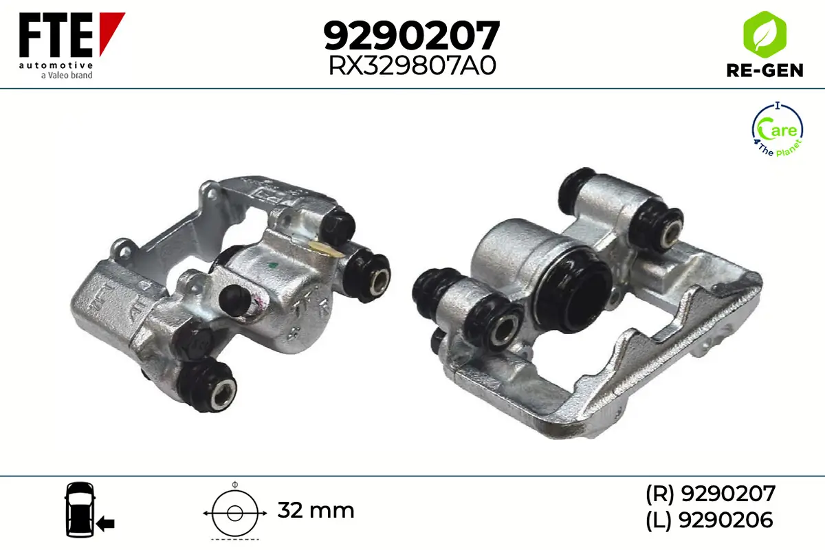 Bremssattel Hinterachse rechts FTE 9290207