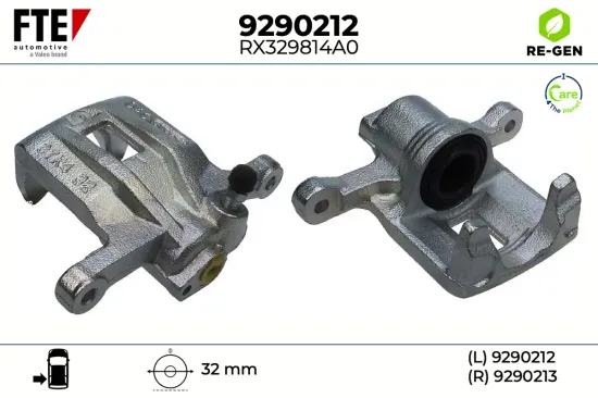 Bremssattel Hinterachse links FTE 9290212 Bild Bremssattel Hinterachse links FTE 9290212