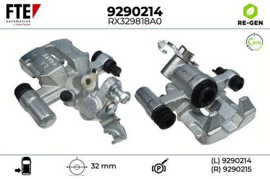 Bremssattel Hinterachse links FTE 9290214 Bild Bremssattel Hinterachse links FTE 9290214