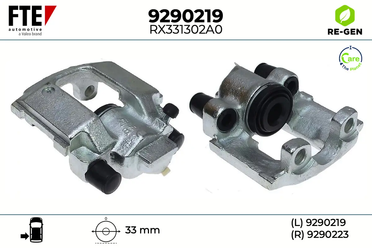 Bremssattel Hinterachse links FTE 9290219