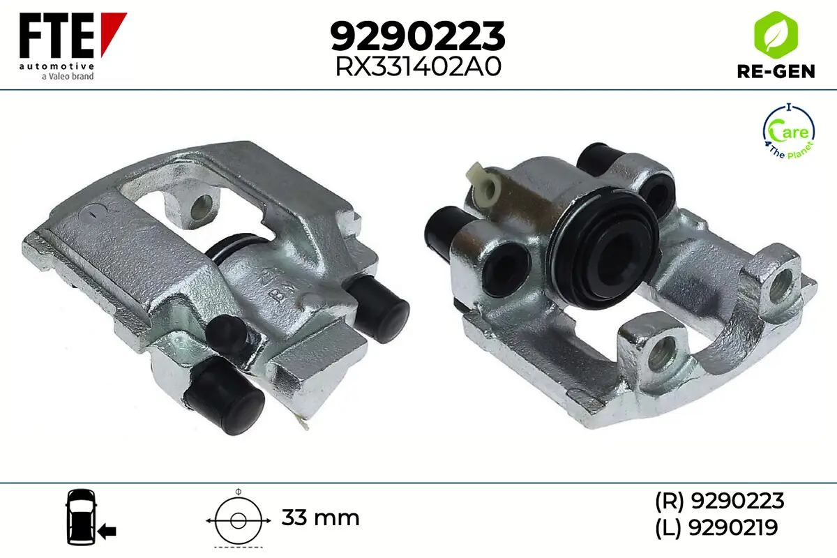 Bremssattel Hinterachse rechts FTE 9290223