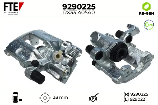 Bremssattel Hinterachse rechts FTE 9290225 Bild Bremssattel Hinterachse rechts FTE 9290225
