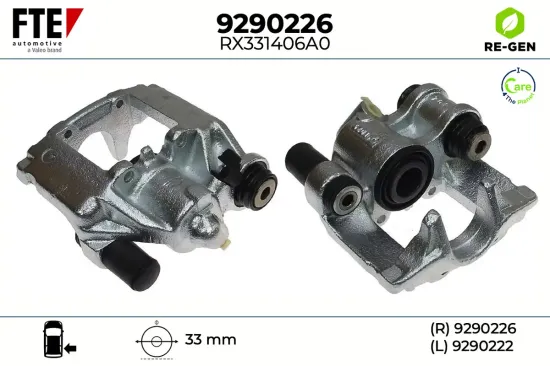 Bremssattel Hinterachse rechts FTE 9290226 Bild Bremssattel Hinterachse rechts FTE 9290226