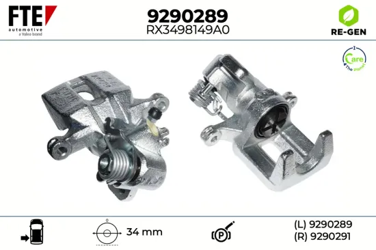 Bremssattel Hinterachse links FTE 9290289 Bild Bremssattel Hinterachse links FTE 9290289
