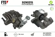 Bremssattel Hinterachse rechts FTE 9290315