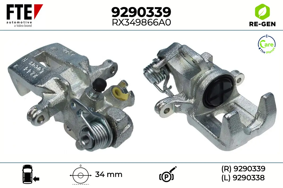Bremssattel Hinterachse rechts FTE 9290339