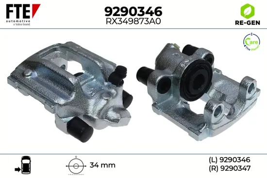 Bremssattel Hinterachse links FTE 9290346 Bild Bremssattel Hinterachse links FTE 9290346