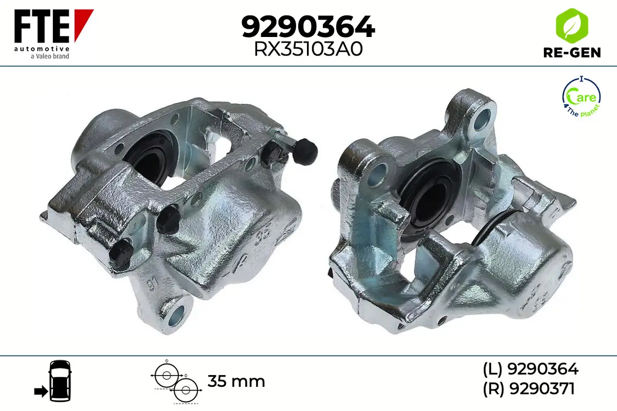 Bremssattel Hinterachse links FTE 9290364