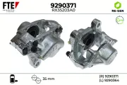 Bremssattel Hinterachse rechts FTE 9290371