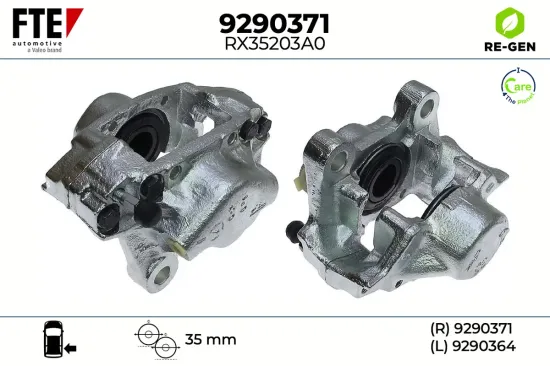 Bremssattel Hinterachse rechts FTE 9290371 Bild Bremssattel Hinterachse rechts FTE 9290371