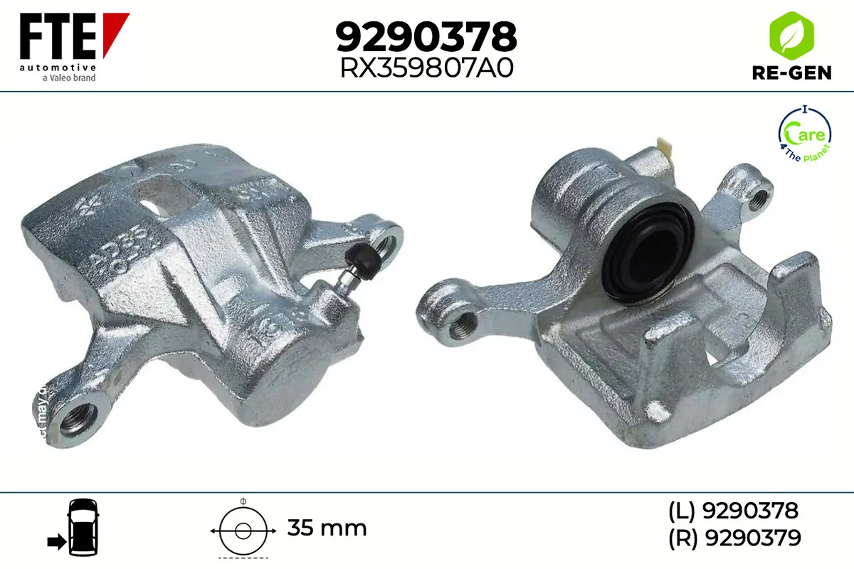 Bremssattel Hinterachse links FTE 9290378