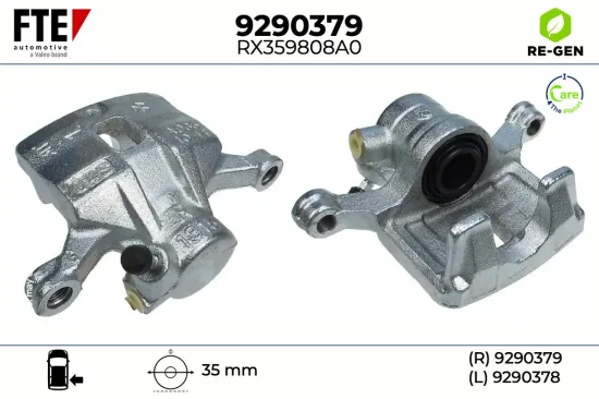 Bremssattel Hinterachse rechts FTE 9290379 Bild Bremssattel Hinterachse rechts FTE 9290379