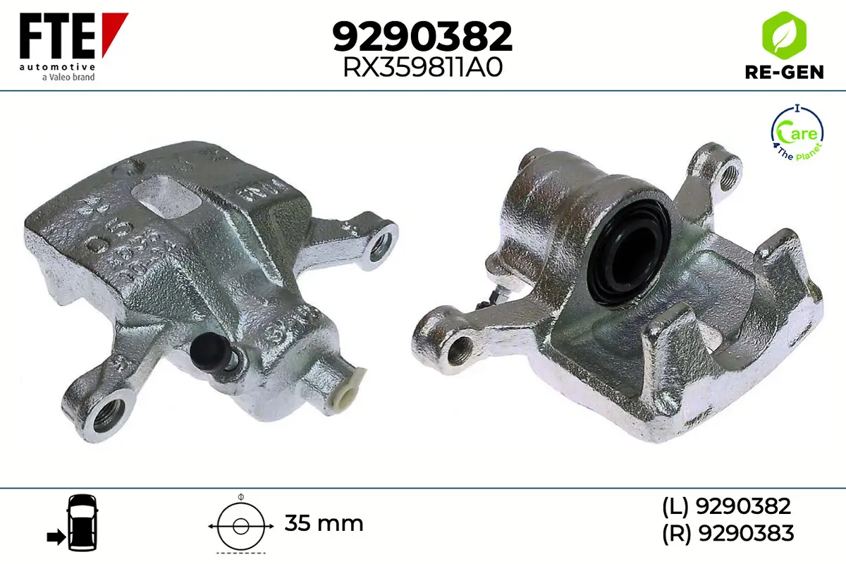 Bremssattel Hinterachse links FTE 9290382