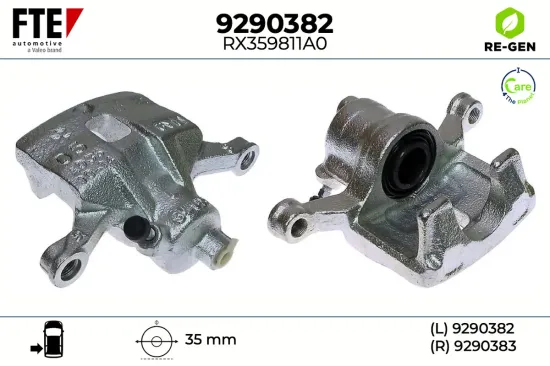 Bremssattel Hinterachse links FTE 9290382 Bild Bremssattel Hinterachse links FTE 9290382