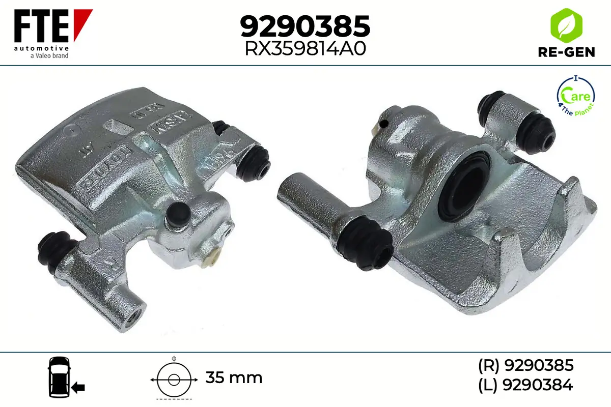 Bremssattel Hinterachse rechts FTE 9290385