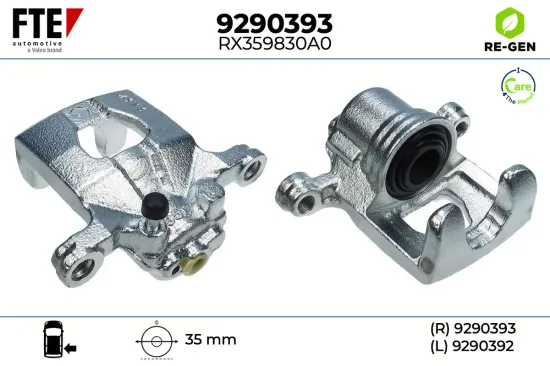 Bremssattel Hinterachse rechts FTE 9290393 Bild Bremssattel Hinterachse rechts FTE 9290393