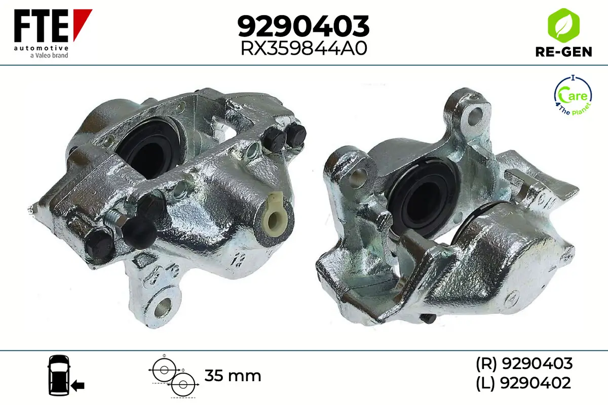 Bremssattel Hinterachse rechts FTE 9290403
