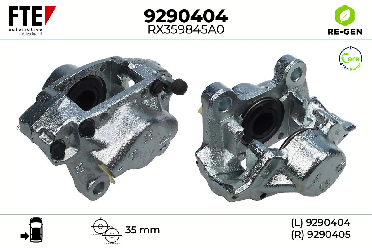 Bremssattel Hinterachse links FTE 9290404