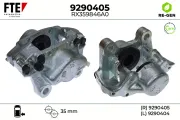 Bremssattel Hinterachse rechts FTE 9290405