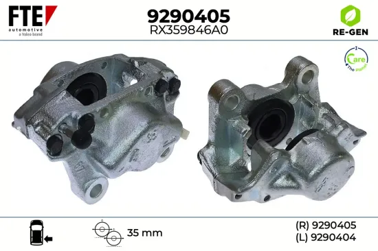 Bremssattel Hinterachse rechts FTE 9290405 Bild Bremssattel Hinterachse rechts FTE 9290405