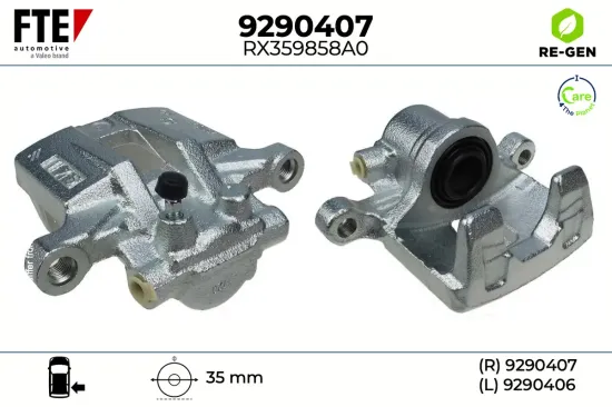 Bremssattel Hinterachse rechts FTE 9290407 Bild Bremssattel Hinterachse rechts FTE 9290407